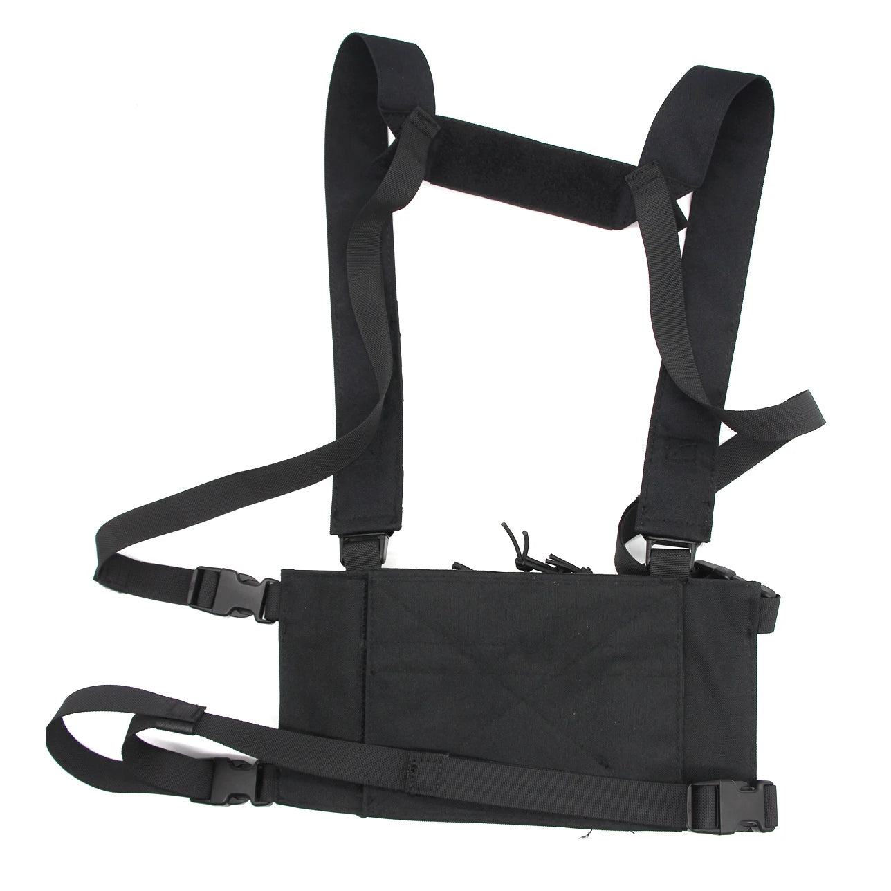 Tactical D3 Chest Rig Bag Radio Harness Front Pouch Holster Military Vest Rig Bag Adjustable Functional Two Way Radio Pouch