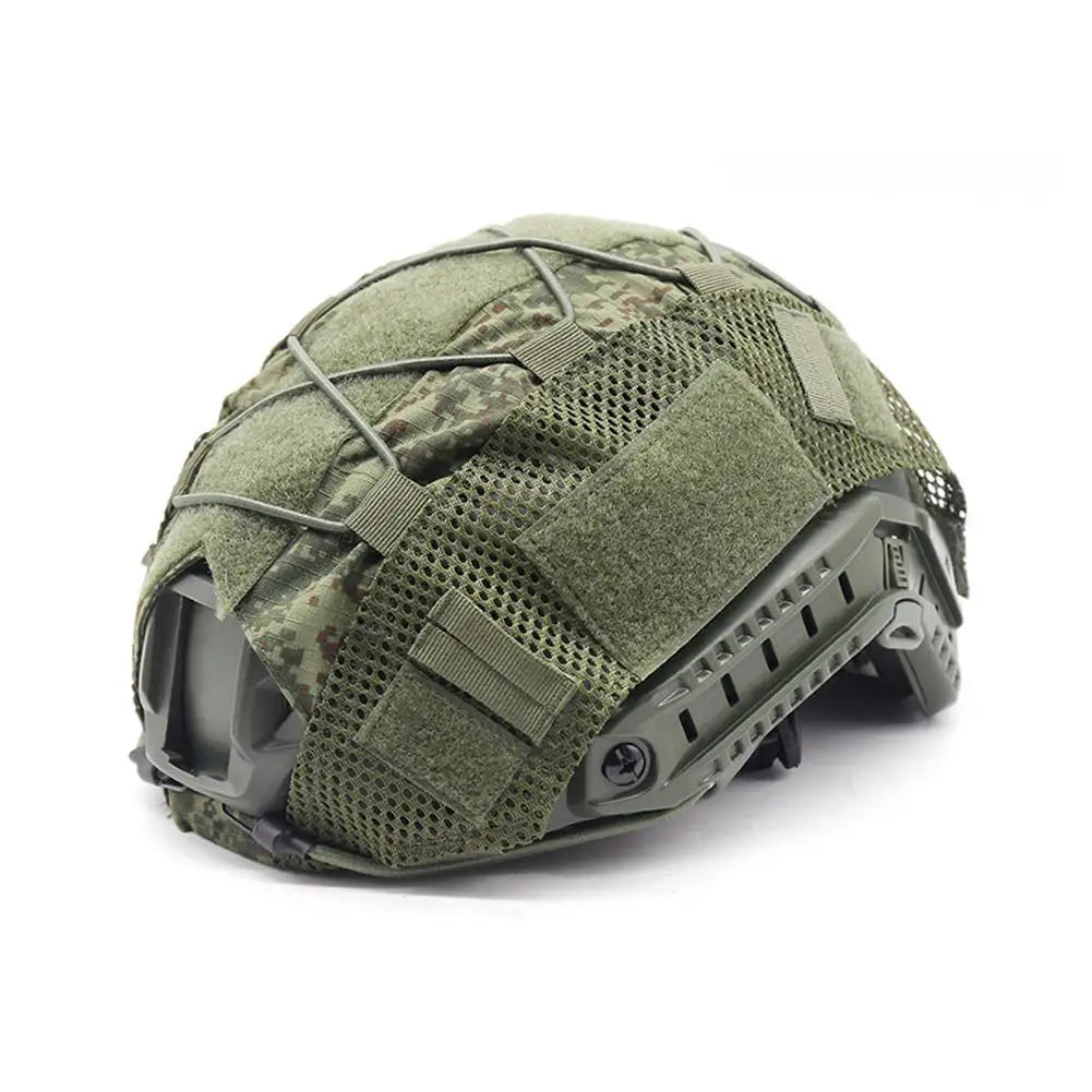 Outdoors Tactical Helmet Cloth Helmet Cover Elastic Helmet PJ Helmet Cover Cloth Cover MH Helmet BJ Helmet Camouflage Tacti R0G9