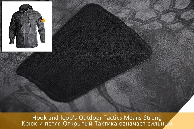 2025 Hunting Tactical Jacket Hooded Waterproof Wear-resistant Camping Jacket  Fleece Clothing Multicam Camouflage Windbreakers
