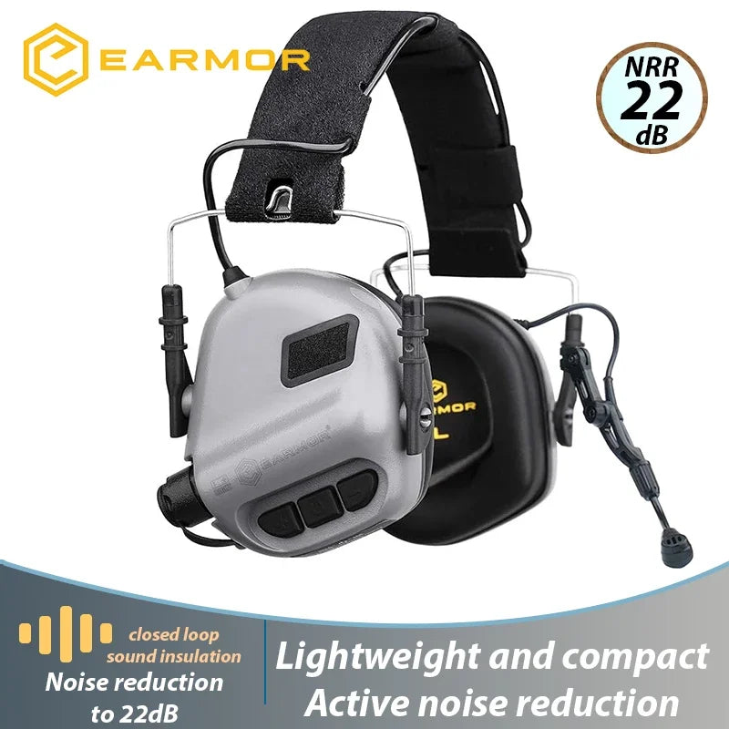 NEW Upgraded Original Earmor M32 Tactical Headset Hunting & Shooting Earmuffs with Microphone, Sound Amplification