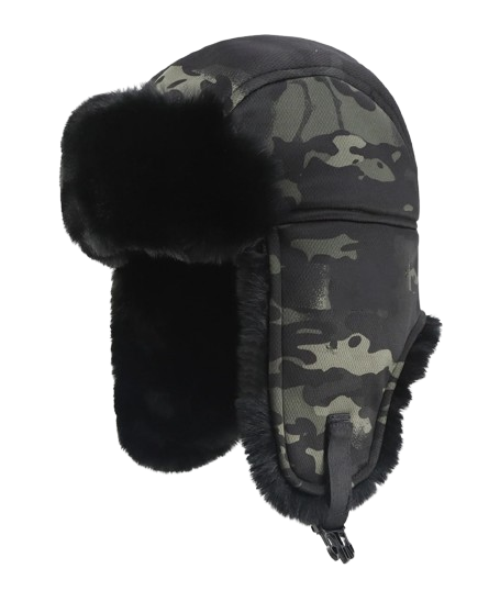 Camouflage Fur Hat