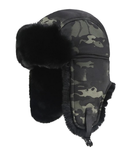 Camouflage Fur Hat
