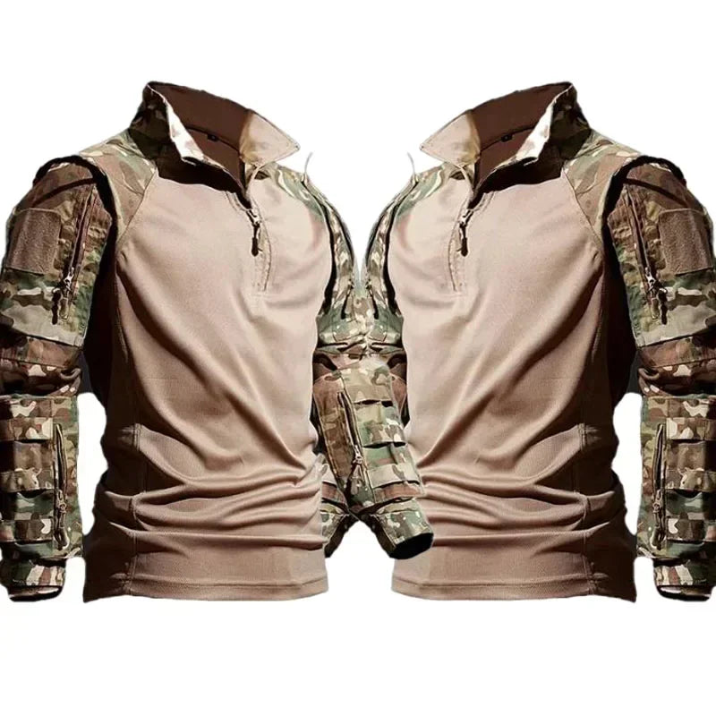 Outdoor Uniform Tactical Shirts Waterproof Tops Airsoft Multicam Camo Suit Pants Men Clothing Hunting Clothes Wear-resisting