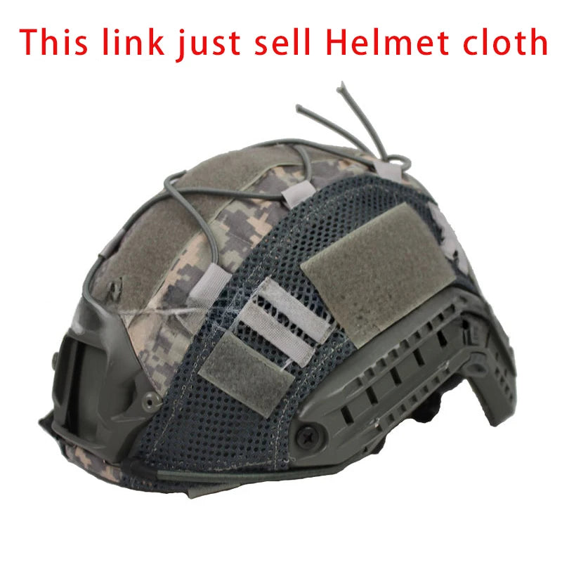 Tactical Helmet Cover 500D for Fast Helmet Multi-Camo Helmet Cover for Airsoft HelmetMilitary Paintball Hunting Shooting Gear