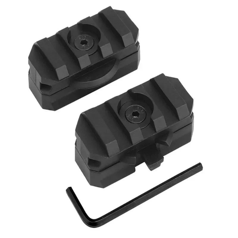 Tactical Picatinny Mount Adapter for ARC Rail Equipped ACH / Fast / MICH Helmet Adjustable 360 Degrees ARC Guide Rotation