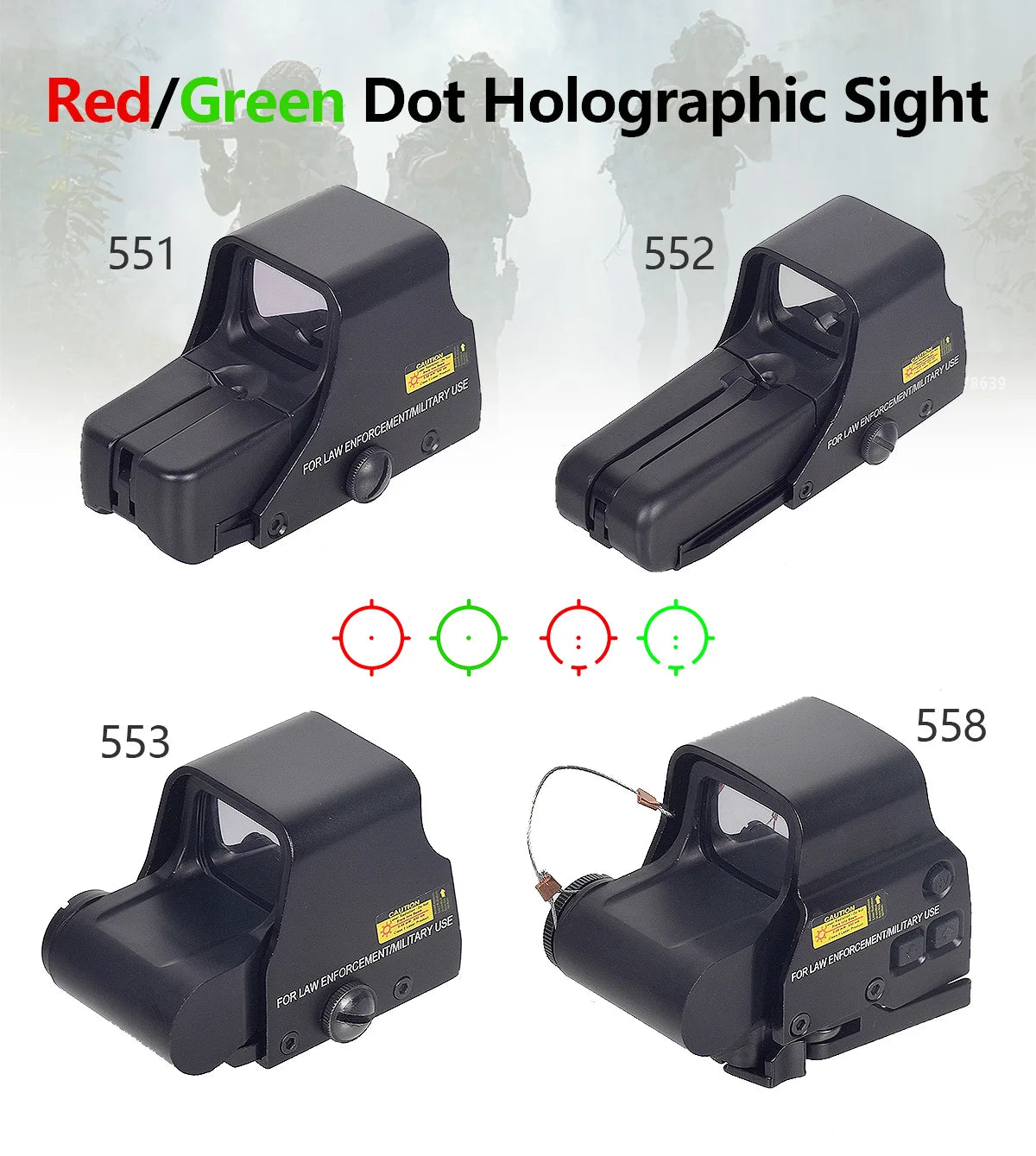 Tactical Red Dot Holographic Sight