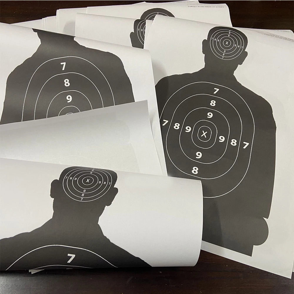 Archery Target Paper black Silhouette Human Body Shape Darts Catapult Outdoor Sport Practice Shooting Hunting Training parts