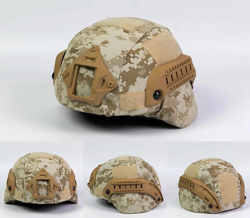 Tactical Helmet Cover Airsoft Paintball Wargame CS Camouflage Helmet Case Cloth Cover for MICH 2000 Helmet