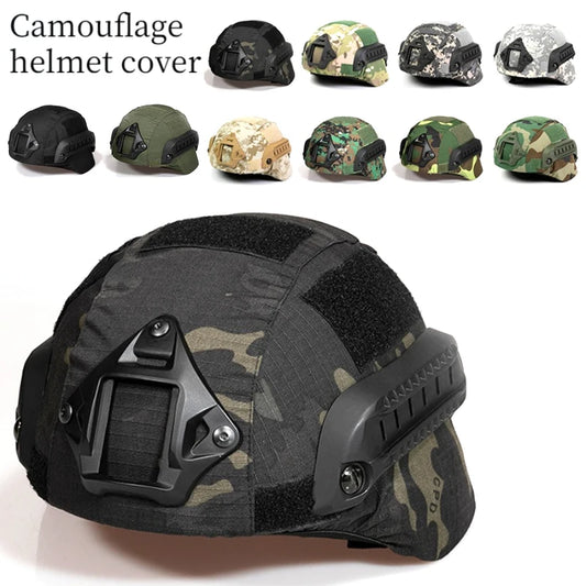 Tactical Helmet Cover Airsoft Paintball Wargame CS Camouflage Helmet Case Cloth Cover for MICH 2000 Helmet