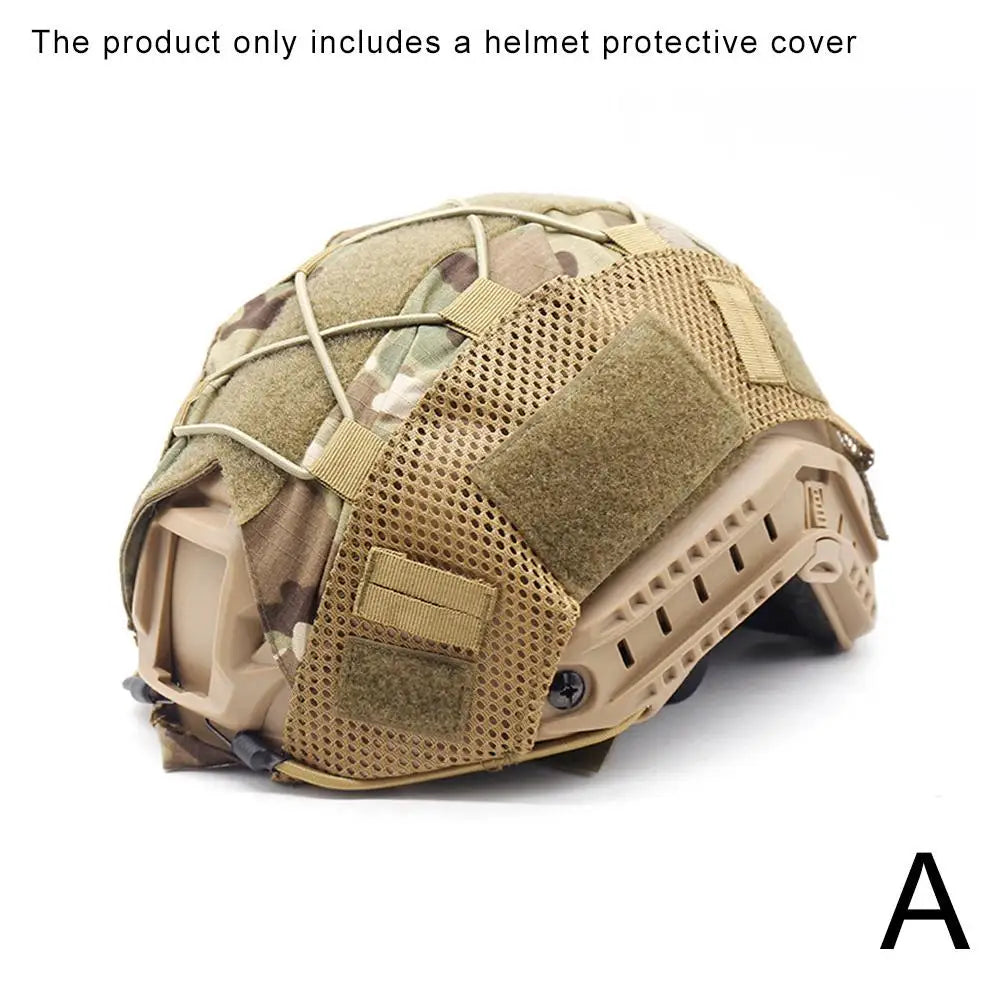 Outdoors Tactical Helmet Cloth Helmet Cover Elastic Helmet PJ Helmet Cover Cloth Cover MH Helmet BJ Helmet Camouflage Tacti R0G9