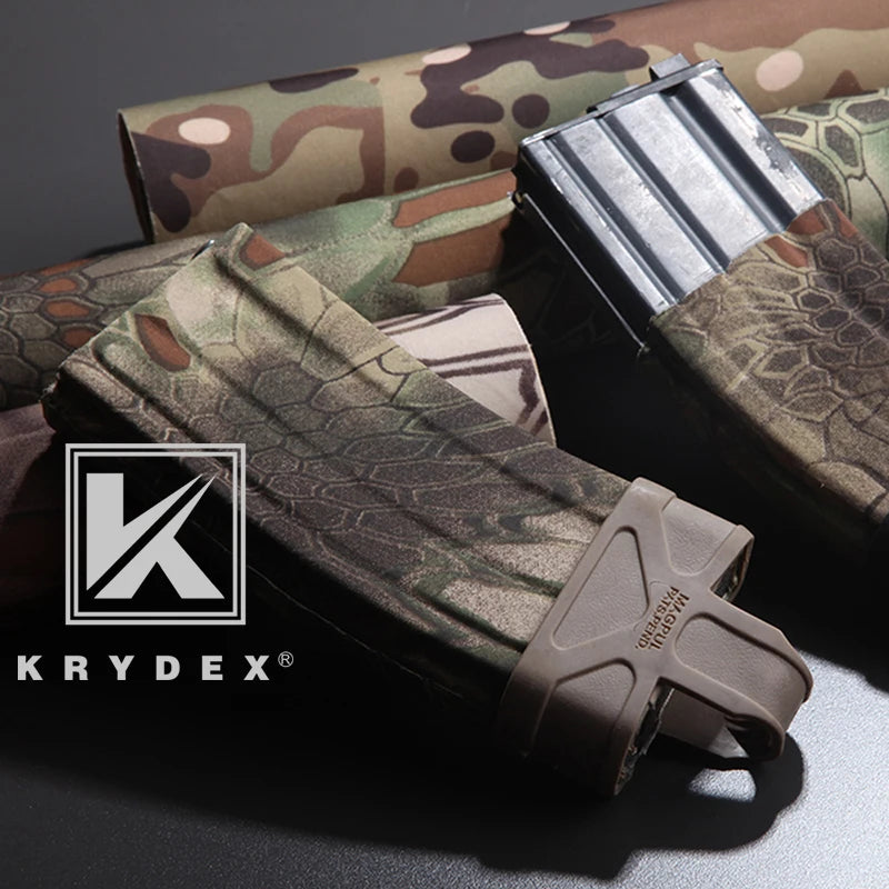 KRYDEX Tactical Elastic Camouflage Stickers 150*20/30 MC Camo Tactical Wrap Adhesive Decal DIY Roll Shooting Hunting Accessories