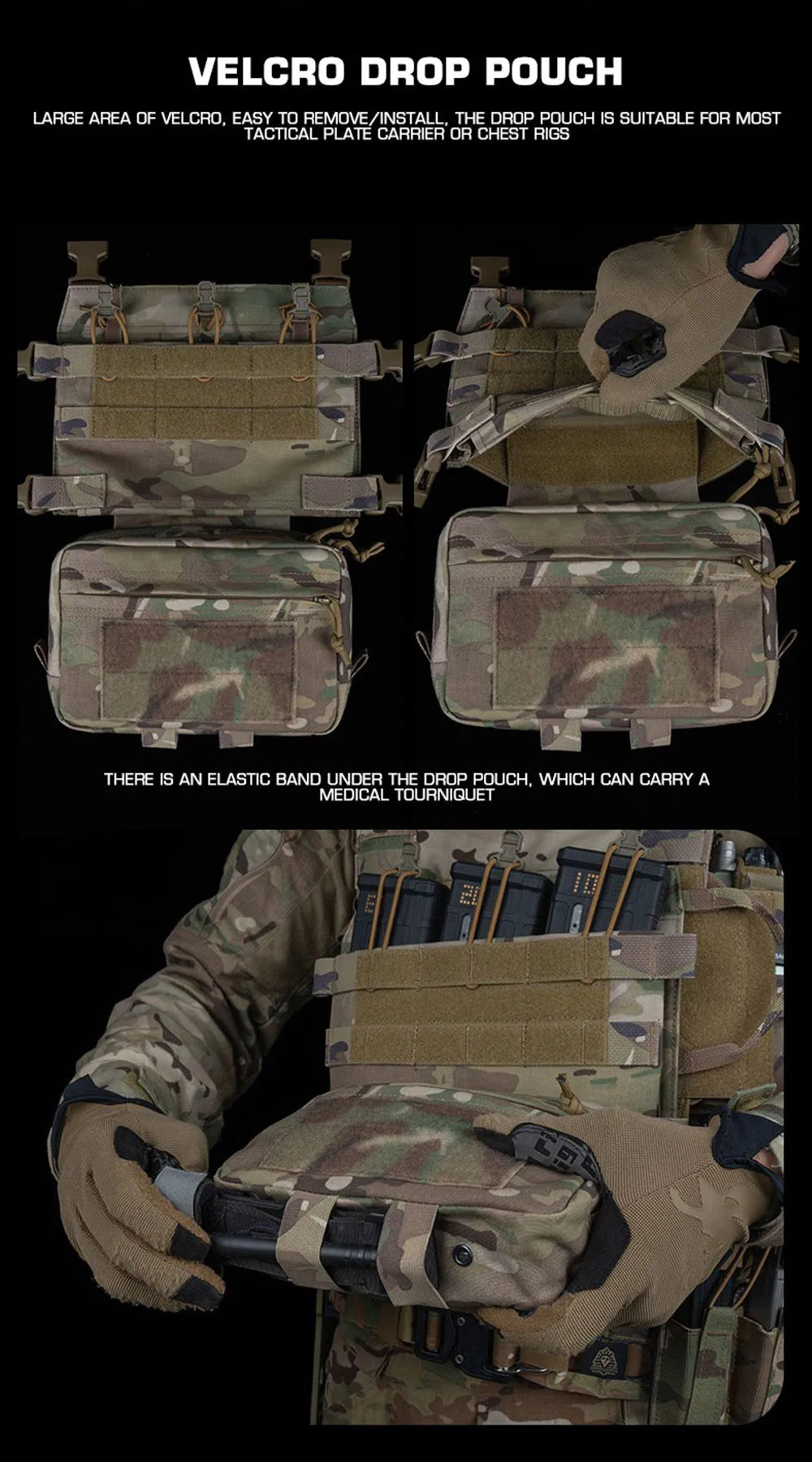 Tactical Chest Rig - Quick Release 556 Magazine Pouch