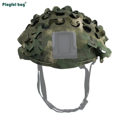 FAST Tactical Helmet Camouflage Cover Outdoor Cosplay CAMO Cloth Hunting Helmet Protective Shelter Laser Cutting NA57