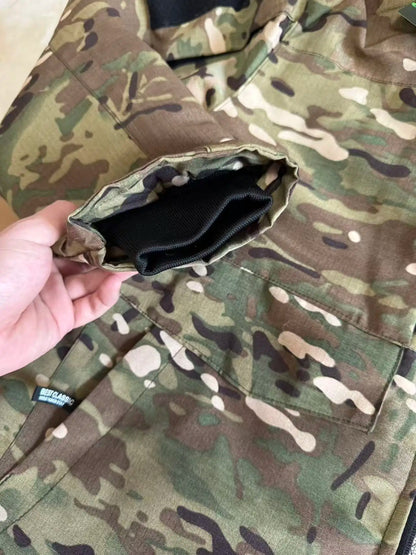 Winter Men's Tactical Camouflage Cotton-Padded Jacket Warm Windproof Military Parka Rip-Resistant Outdoor Combat Coat Hunting