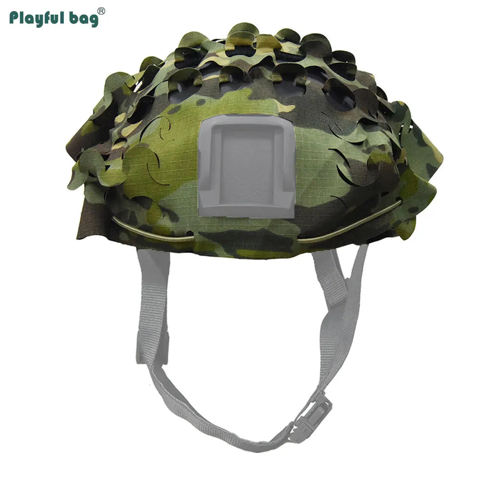 FAST Tactical Helmet Camouflage Cover Outdoor Cosplay CAMO Cloth Hunting Helmet Protective Shelter Laser Cutting NA57