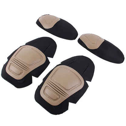 Tactical Knee&Elbow Protector Pad for Paintball Airsoft Combat Uniform Military Suit 2 Knee Pads&2 Elbow Pads Just for Frog Suit