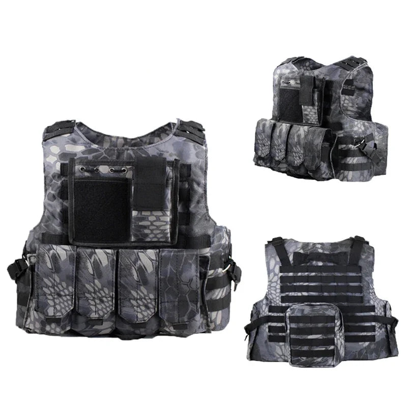 Outdoor Tactical Molle Vest Combat Assault Vests Clothes Combat Paintball Multicam Kryptek Black Camo Clothing Hunting Vest Gear