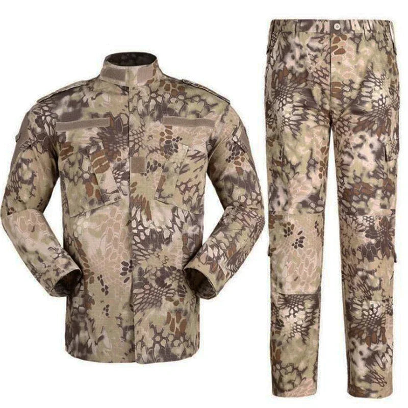 Multicam FG atacs Tactical Uniform Shirt Pants Combat Camouflage Uniform Men's Clothing Suit Airsoft CS Training Hunting Gear