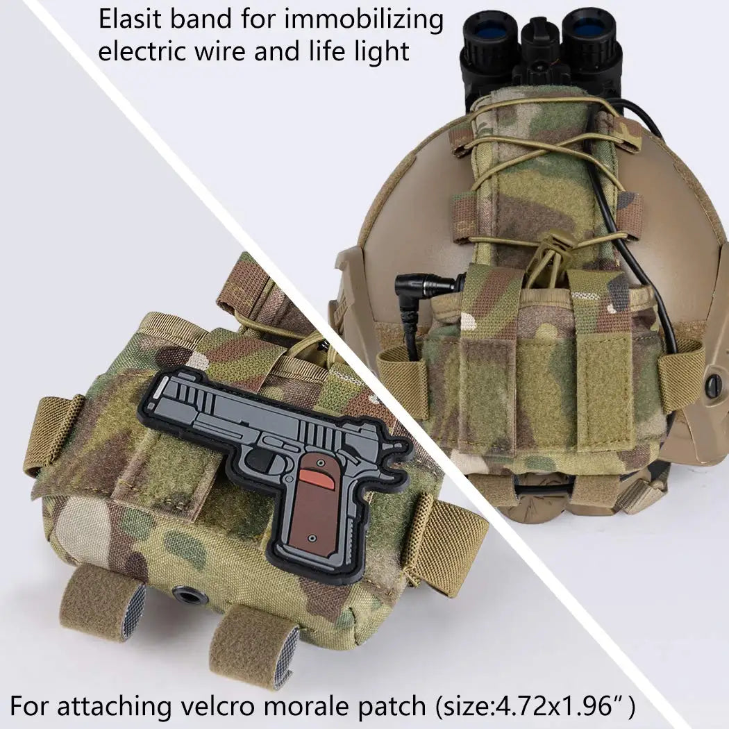 Battery Pouch Tactical Helmet MK1 Counterweight Pouch Helmet NVG Battery Pack Balance Weight Bag Helmets Accessories