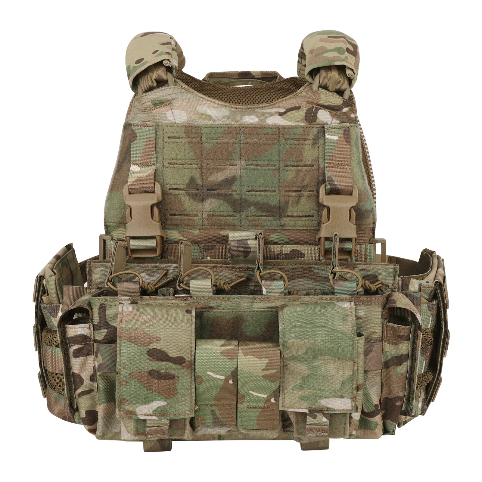 KRYDEX SCARAB Plate Carrier Tactical Heavy Duty Modular MOLLE Vest With 556 Magazine Pouch Placard For Outdoor Hunting