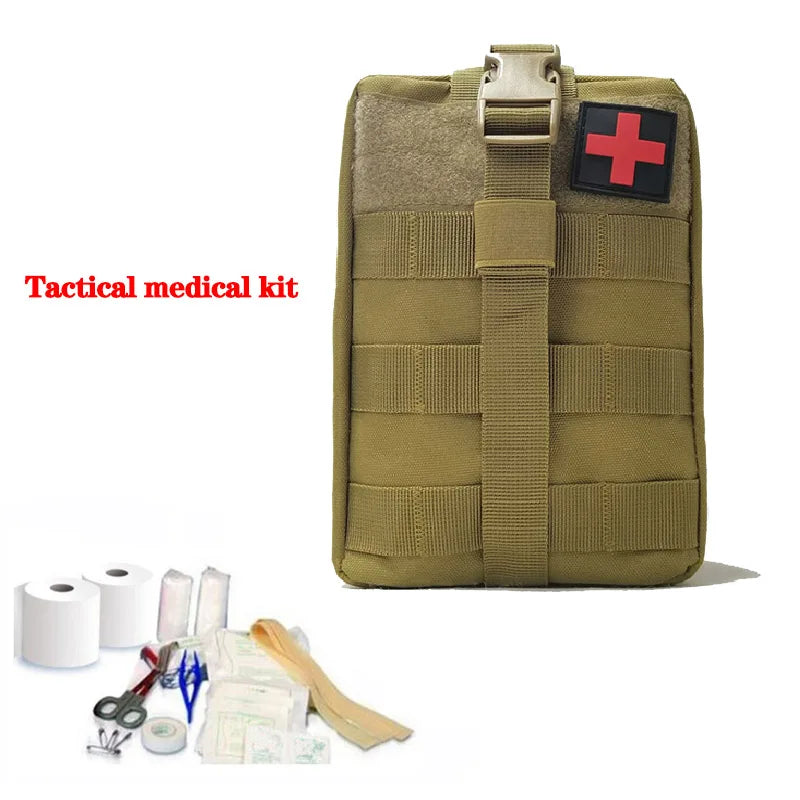 Military Tactical Medical Kit, Outdoor Hunting Emergency Kit, Mountaineering Camping Survival Kit