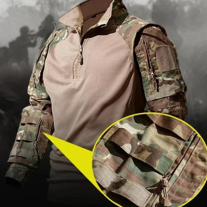 Outdoor Uniform Tactical Shirts Waterproof Tops Airsoft Multicam Camo Suit Pants Men Clothing Hunting Clothes Wear-resisting