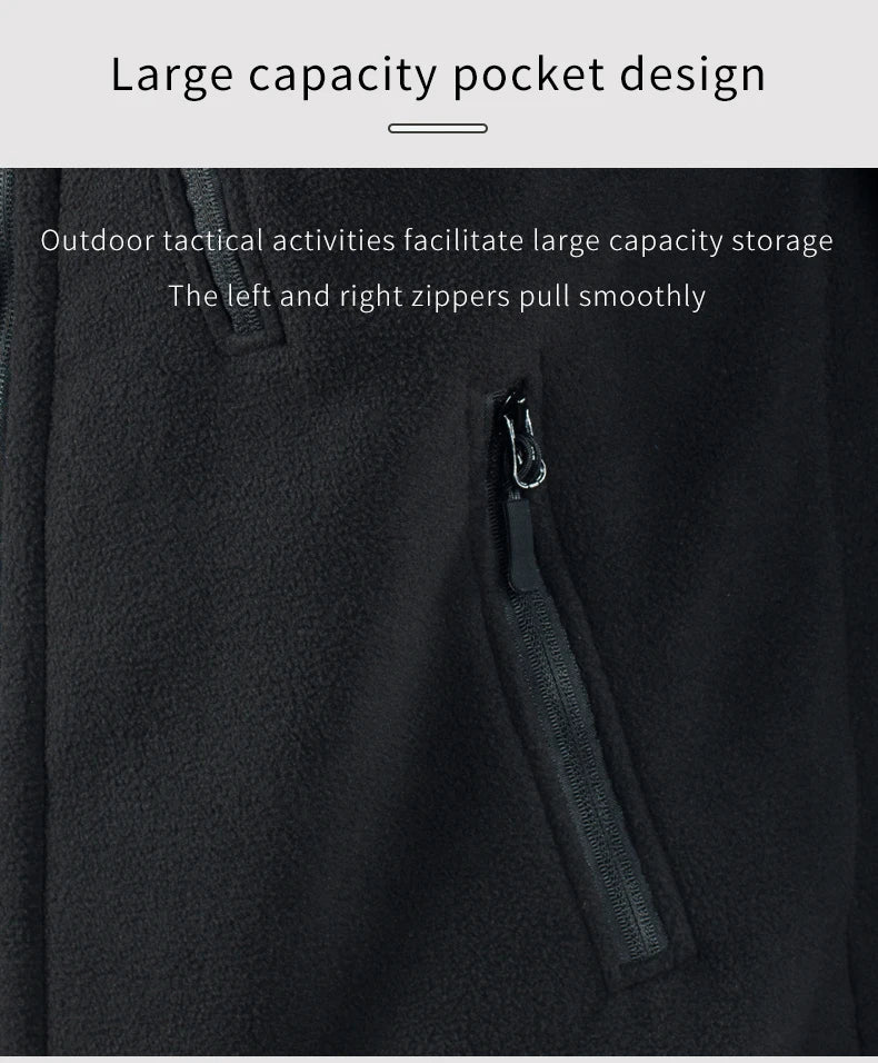 Tactical Winter Jacket Military Fleece Jacket Thermal Warm Camouflage Work Coats Mens Warm Clothes Safari Jacket Outwear
