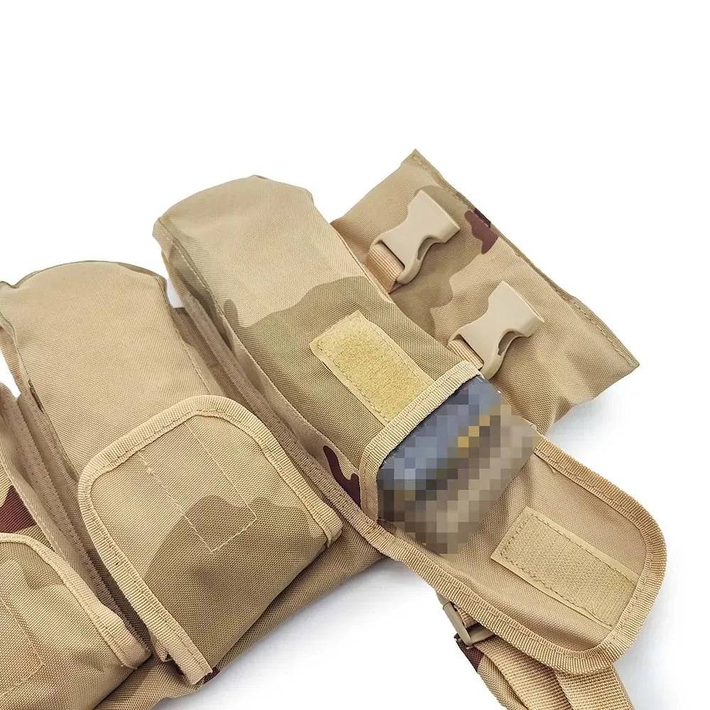 Tactical Chest Rig Multifunctional Chest Hanging Vest Airsoft Paintball Shooting CS Game Equipment for Outdoor Hunting Training