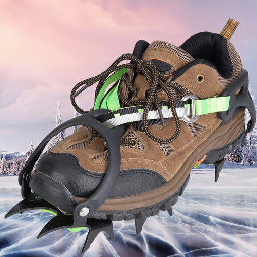 BRS-S1B short teeth outdoor mountaineering snow mountain 14 teeth non-slip shoe covers ice climbing snow claws snow cover ice