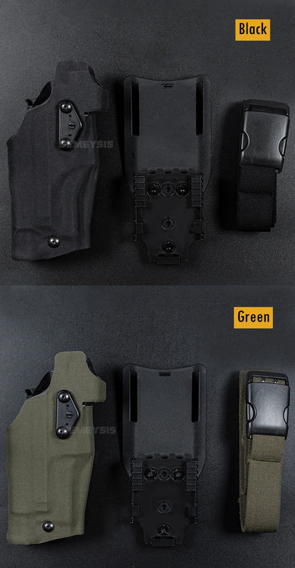 Tactical Pistol Holster Glock17 Gen4 G19 with X300 X300U Flashlight Quick Release Drop Leg Holsters Right Hand Airsoft Gun Carry