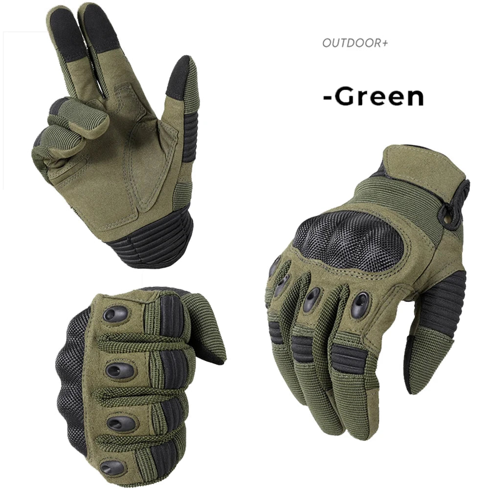 Touch Screen Tactical Gloves Outdoor Cycling Sports Hiking Camping Hunting Airsoft Combat Bicycle Hard Shell Anti-skid Gear Men