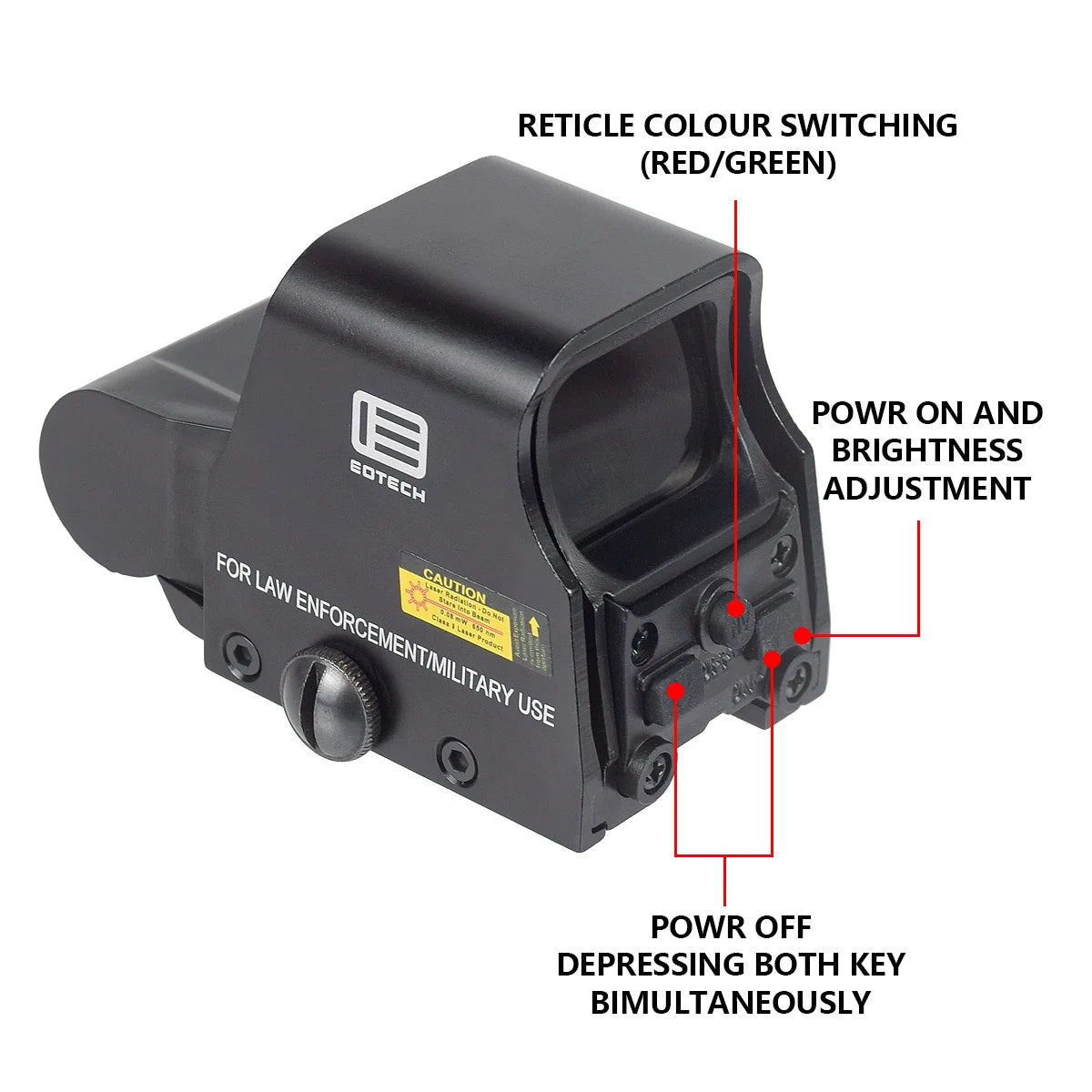 Tactical Red Dot Holographic Sight