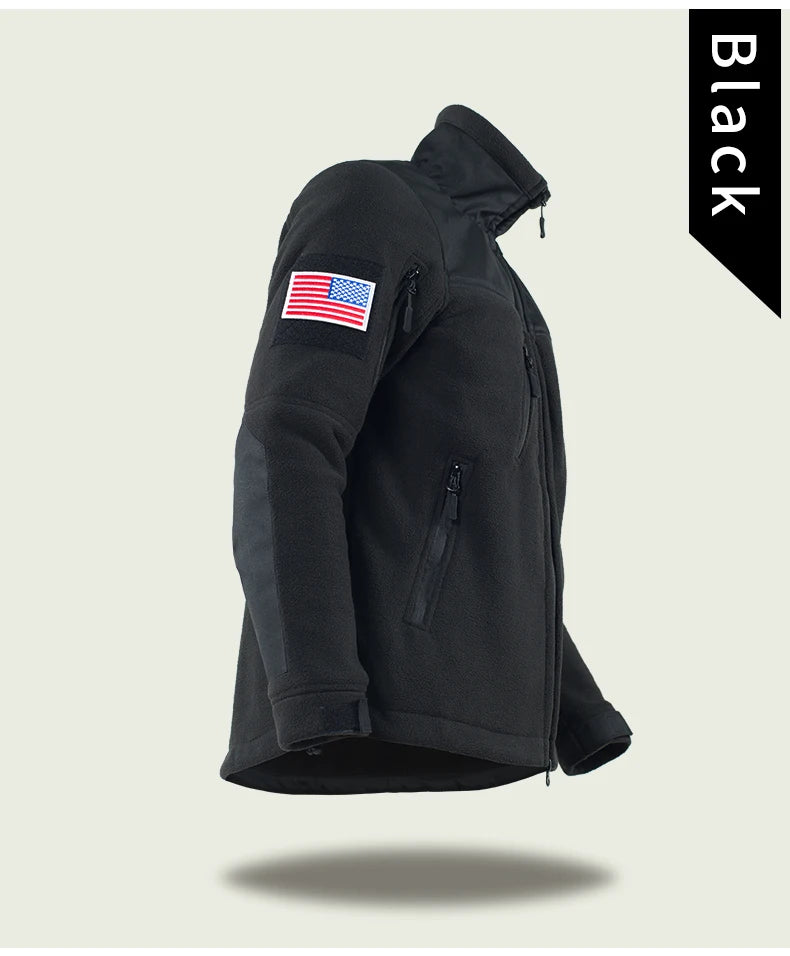 Tactical Winter Jacket Military Fleece Jacket Thermal Warm Camouflage Work Coats Mens Warm Clothes Safari Jacket Outwear