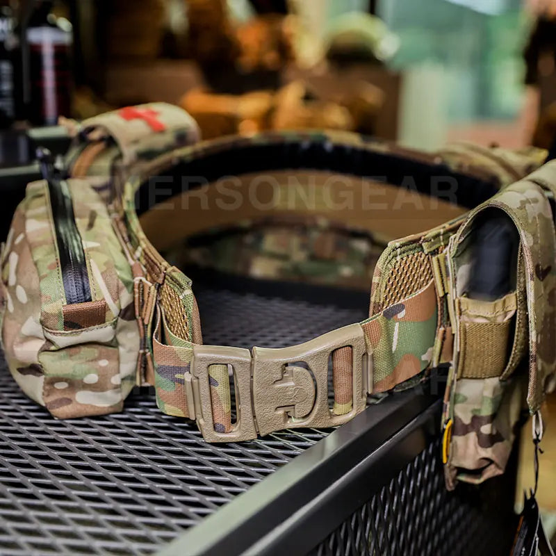 Emersongear Tactical Waistband MOLLE Load Bearing Utility Belts Emerson Combat Padded Patrol Waist Strap Outdoor Training Nylon