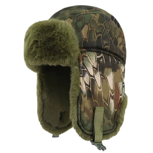 Camouflage Fur Hat