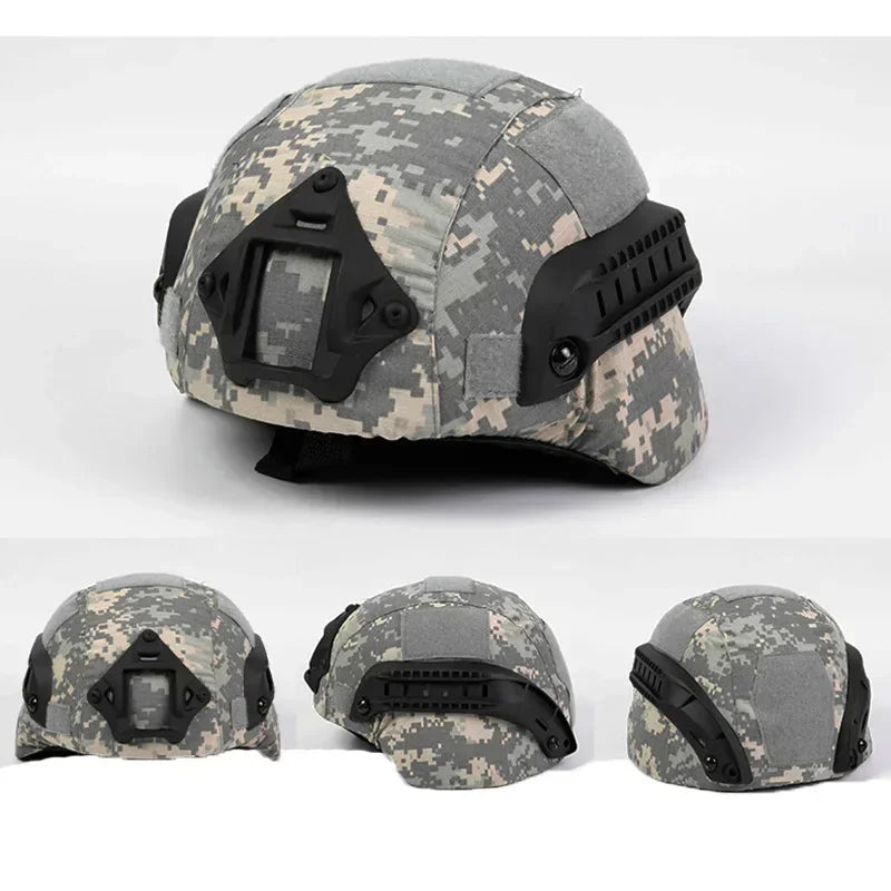 MICH2000 Tactical Helmet Cover Hunting Airsoft Outdoor Shooting Sports Camouflage Protective Helmet Cloth Cover Helmet Accessory