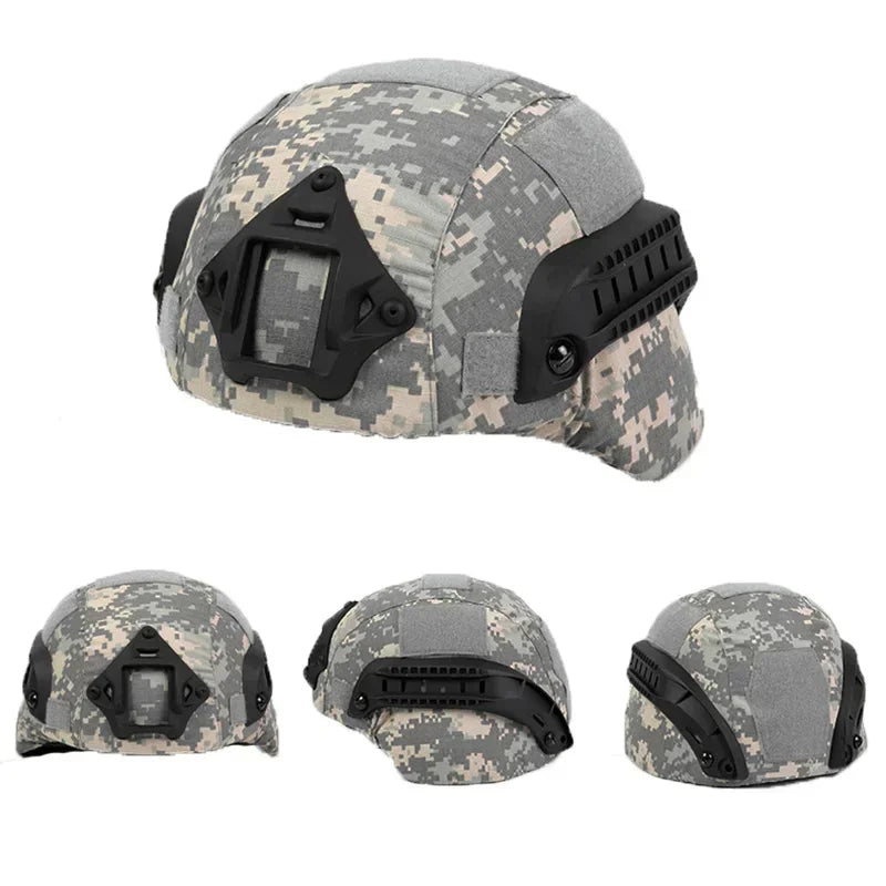 MICH2000 Tactical Helmet Cover Hunting Airsoft Outdoor Shooting Sports Camouflage Protective Helmet Cloth Cover Helmet Accessory