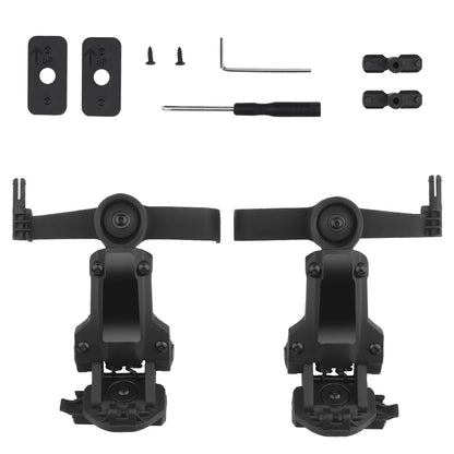 Tactical Headset Rail Mount 360° Rotation for C2、C3/C Series Headset Bracket Adapter Fit OPS Core ARC M-LOK Helmet Accessory