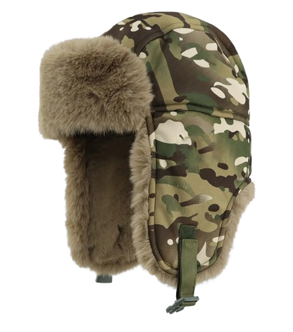 Camouflage Fur Hat