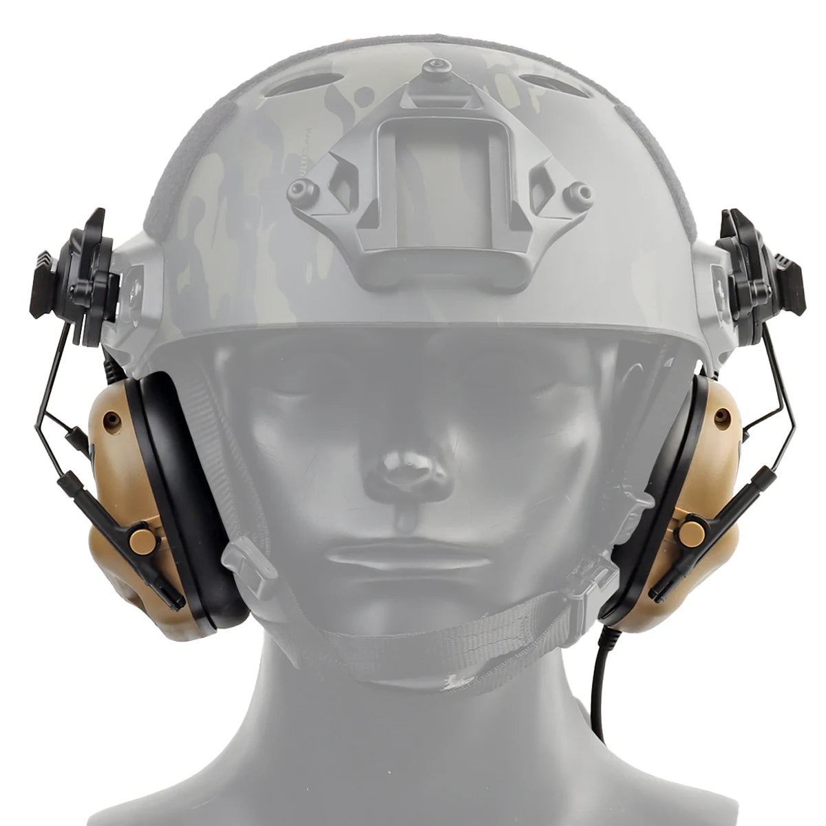 Tactical Headset Non-picking Noise-Cancelling Headset For Helmet Headset Baofeng Radio PTT Adapter Mobile Earphone