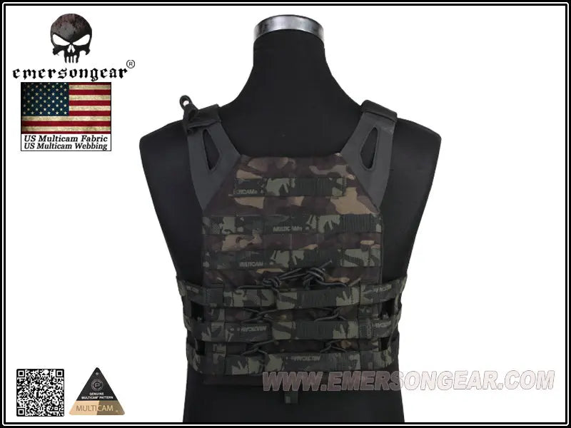 Emersongear JPC Tactical Jumper Carrier Vest Combat Back Support Updated Version EM7344 MC Black