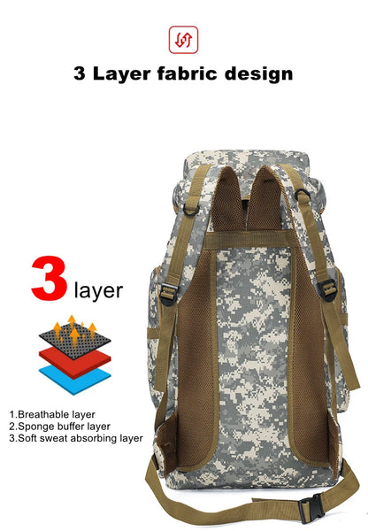 80L Tactical Expedition Backpack
