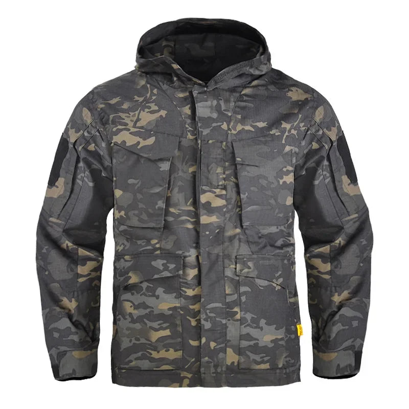 2025 Hunting Tactical Jacket Hooded Waterproof Wear-resistant Camping Jacket  Fleece Clothing Multicam Camouflage Windbreakers