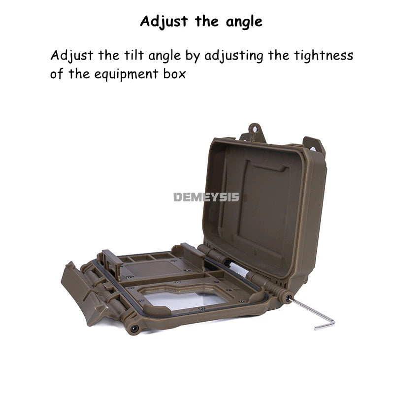 Tactical MOLLE Phone Storage Box Hunting Vests Plate Carrier Phone Holder Navigation Board Airsoft Shooting Admin Panel Board