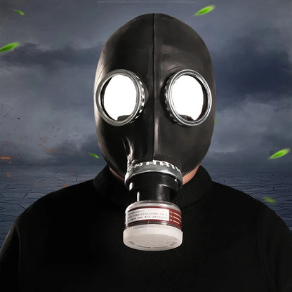 64 Type Multipurpose Black Gas Full Mask Respirator Safety Chemical Prevention Mask Painting Spray Pesticide Natural Rubber Mask