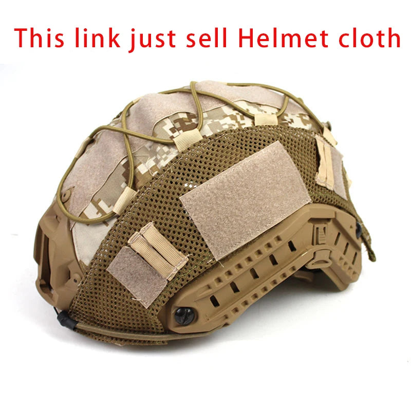 Tactical Helmet Cover 500D for Fast Helmet Multi-Camo Helmet Cover for Airsoft HelmetMilitary Paintball Hunting Shooting Gear