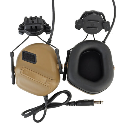 Tactical Headset Non-picking Noise-Cancelling Headset For Helmet Headset Baofeng Radio PTT Adapter Mobile Earphone