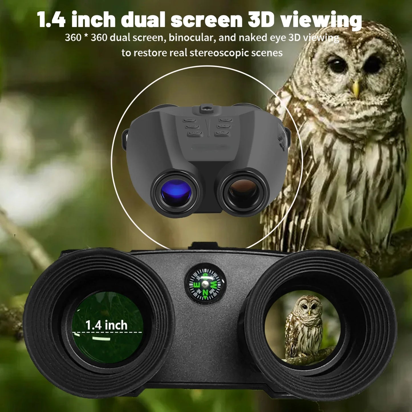 PVS-32 HD 1080P Video Camera 8X Zoom NVG Mount Head Mounted Infrared Night Binoculars New Tacticle Helmet Night Vision Goggles