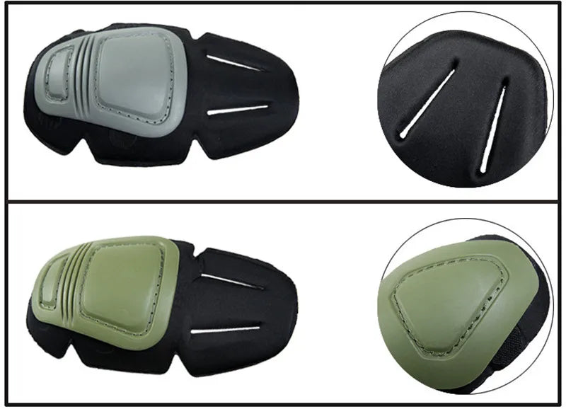 Tactical Knee&Elbow Protector Pad for Paintball Airsoft Combat Uniform Military Suit 2 Knee Pads&2 Elbow Pads Just for Frog Suit