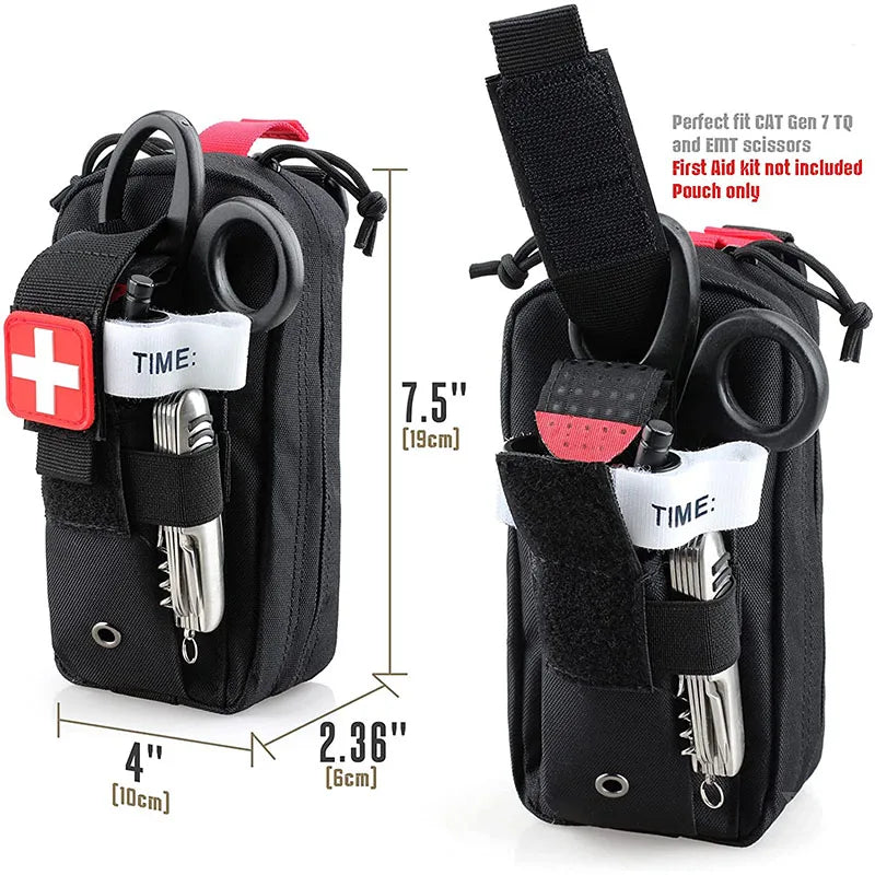 Tactical Thigh Moll Rig EDC Pouch Medical EMT Emergency First Aid Kit Pouch Survival IFAK Pouch Drop Leg Pannel Platform